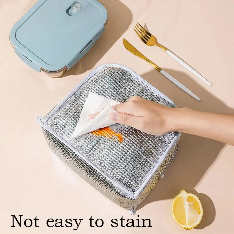 Lunch Bag Outdoor Portable Men's And Women's Aluminum Foil Thickened