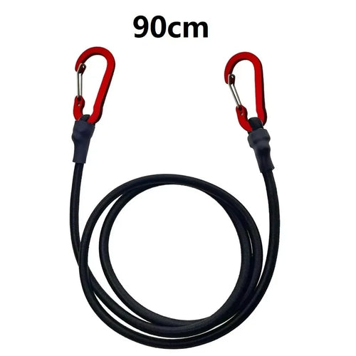 Heavy Duty Bungee Cord Elastic Tie Strap String Carabiner Hooks Kayak