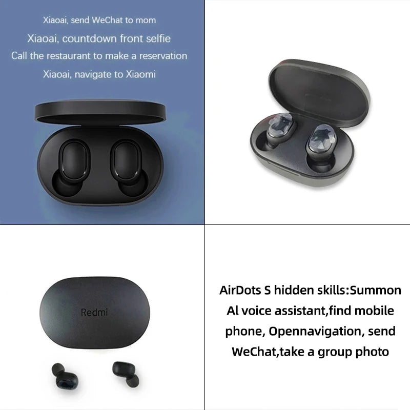 New Xiaomi Redmi Airdots 2 Wireless Bluetooth Headset with Mic Earbuds