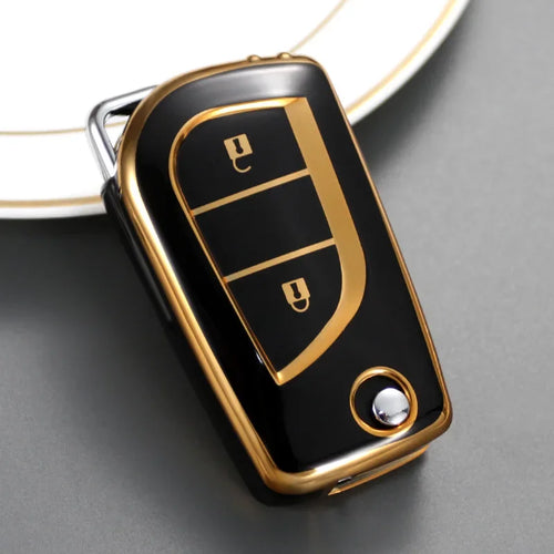 Flip Key Tpu Car Key Case Cover for Toyota Rav4 LE Auris Reiz Avensis