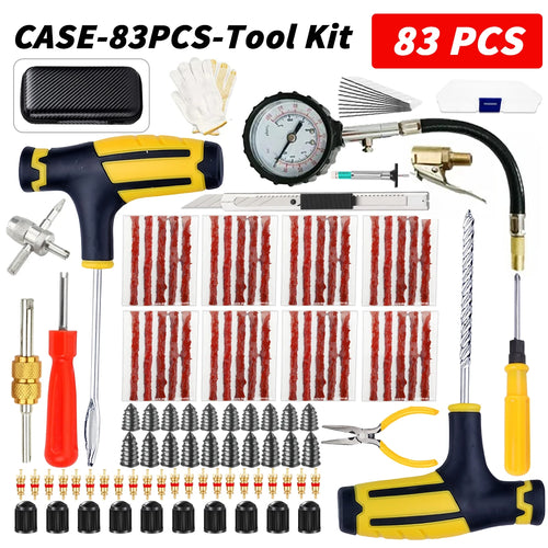Car Tire Repair Kit Puncture Plug Tools Tyre Puncture Emergency for