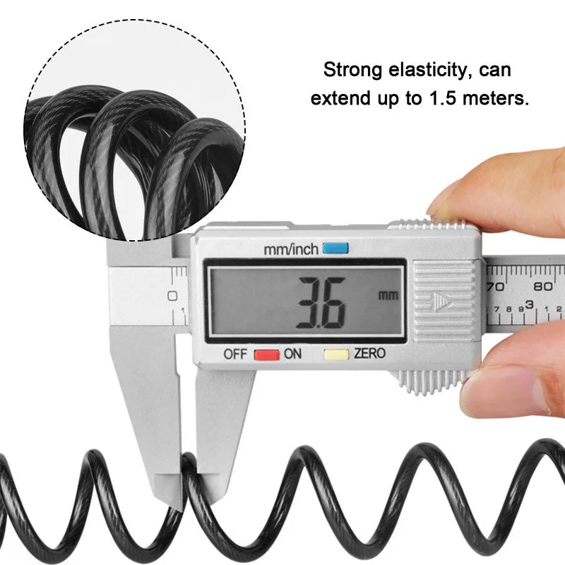 Motorcycle Bicycle Anti-Theft Chain 4-Digit Password Combination