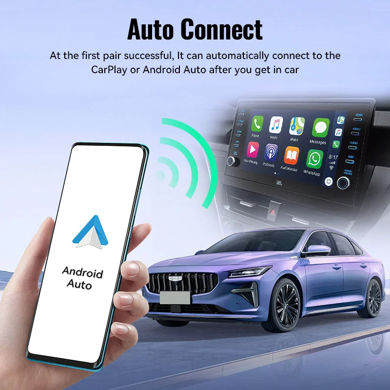 2024 NEW XUDA 2in1 Wireless Android Auto Adapter Carplay Wireless For