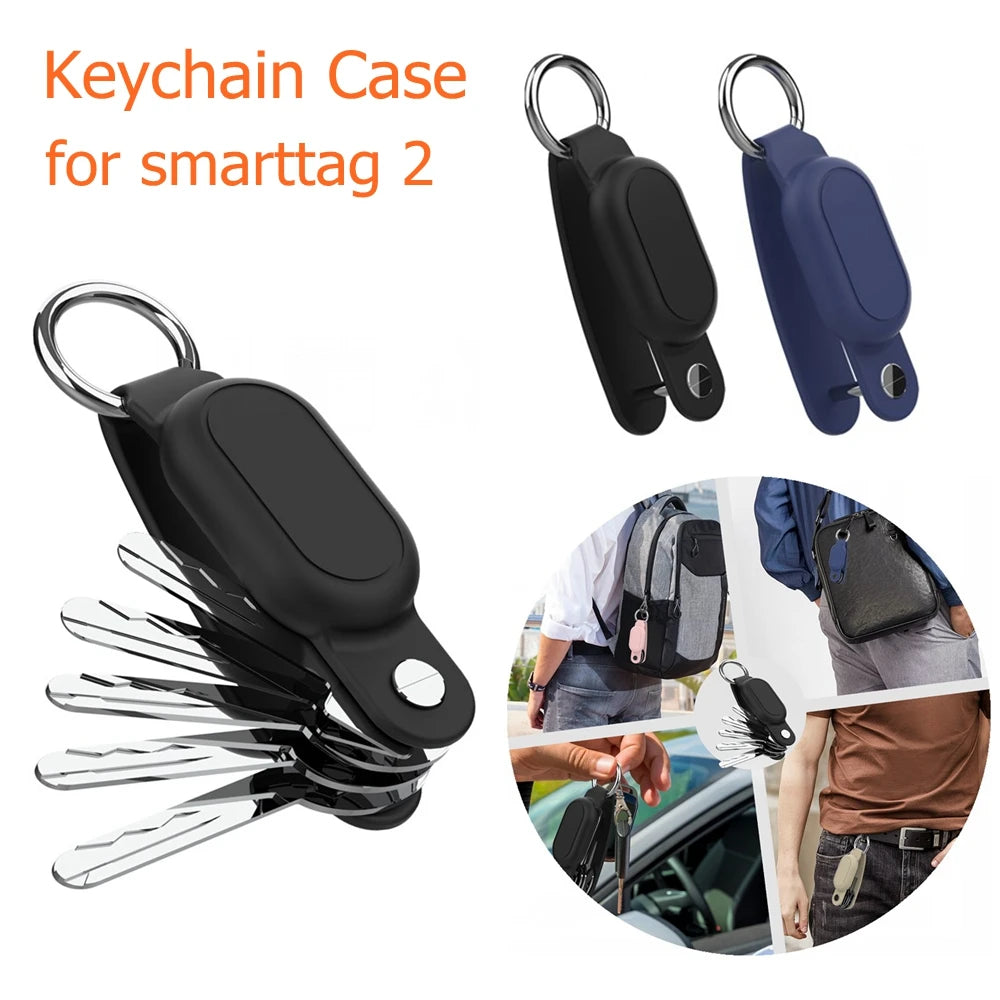 For Samsung Galaxy SmartTag 2 Locator Tracker Case Keychain