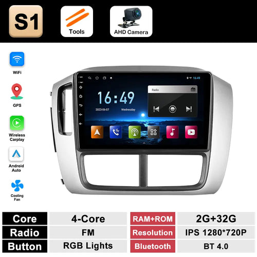 9 inch Navigation GPS Wireless Carplay Android System for Honda Pilot