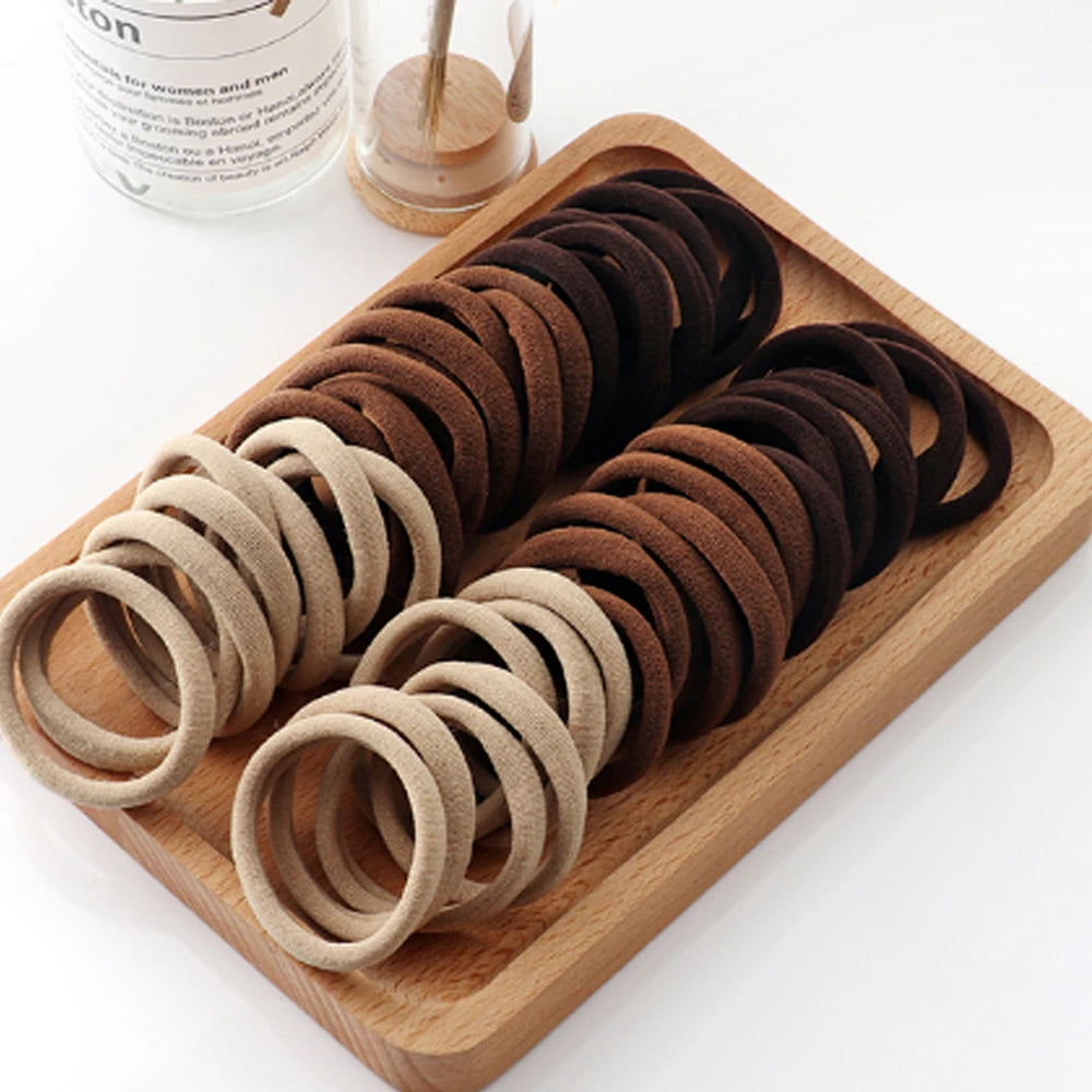 20/50/100pcs Kids Elastic Hair Bands Girls Sweets Scrunchie Rubber