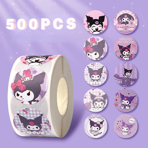 500 PCS Sanrio Hello Kitty Cartoon Sticker Cute Cartoon Kuromi My