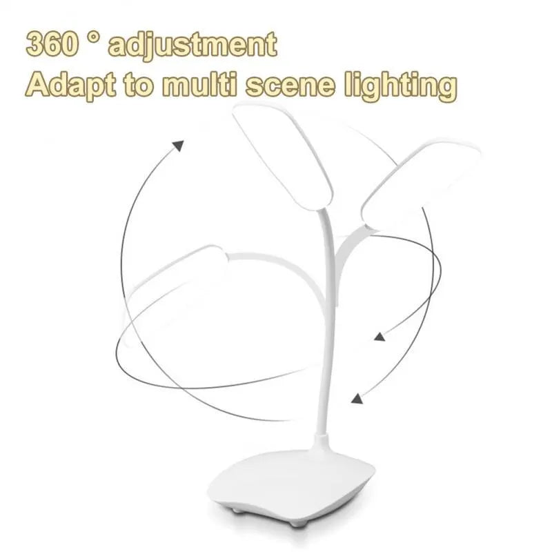 LED Desktop Desk Lamp USB Rechargeable Lighting Eye Protection Room