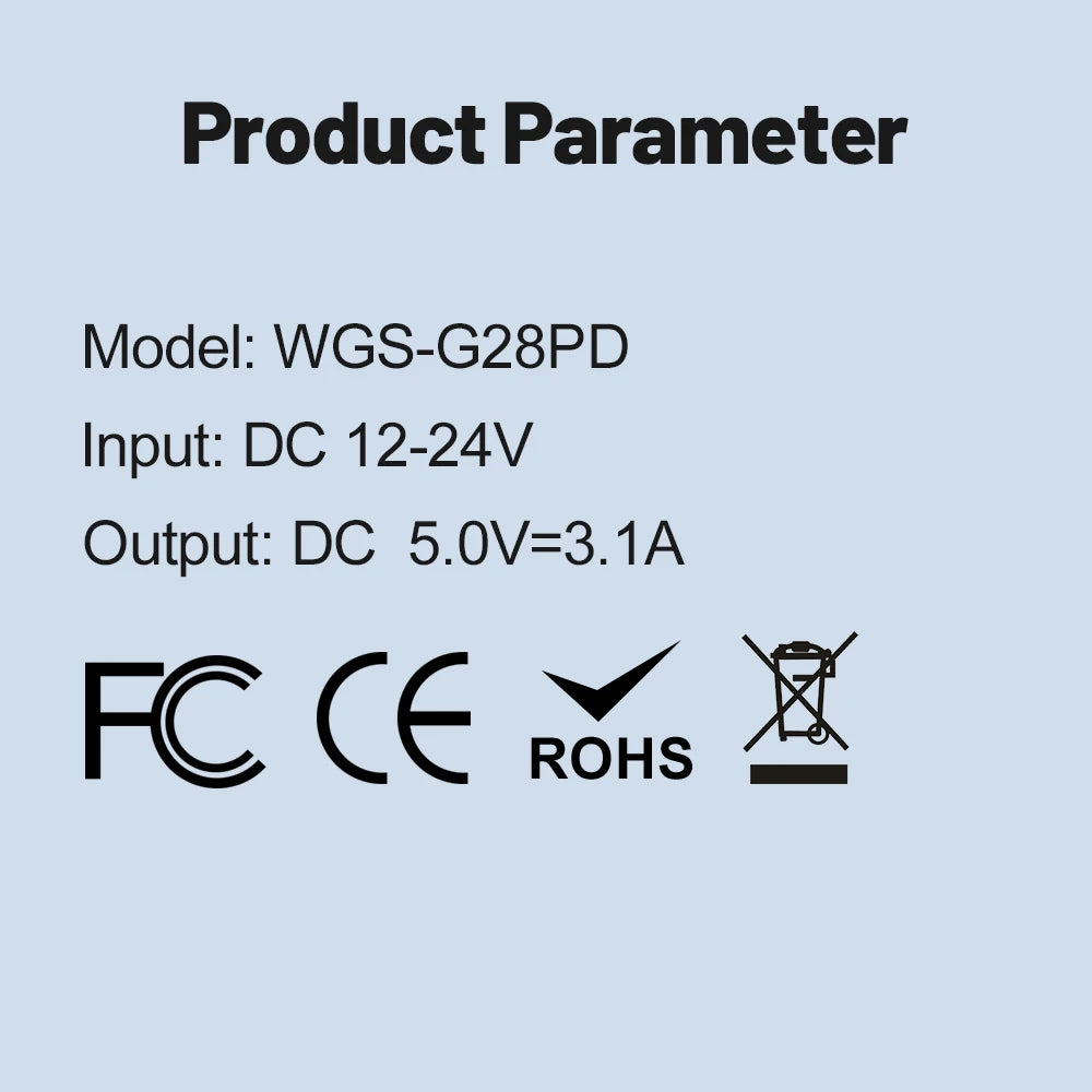 3.1A USB Car Charger Type C Fast Charging Phone Adapter For Xiaomi