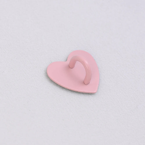 Kawaii Adhesive Metal Heart Phone Charm Holder Mobile Phone Case