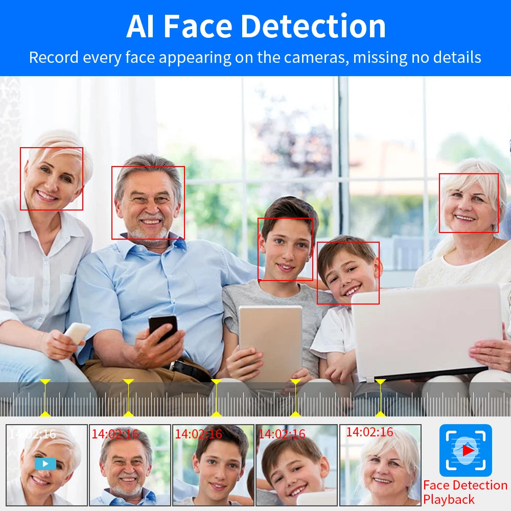 Hiseeu H.265+ 4CH 10CH 16CH POE NVR For IP Security Surveillance