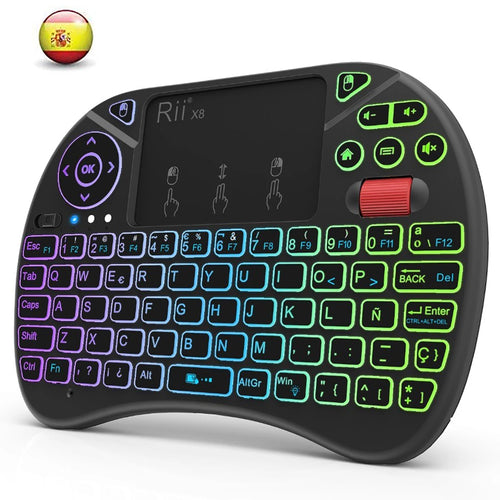 Mini keyboard Rii X8 2.4GHz Wireless keyboard with Touchpad Backlit
