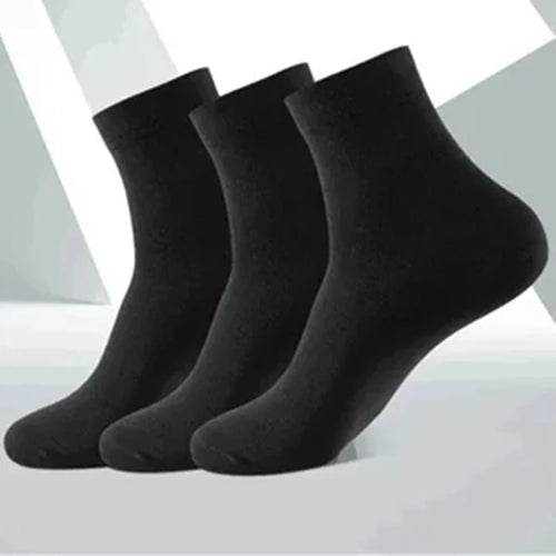 5 Pairs Of Men's Socks, Autumn And Winter Vintage Fun Fashion Athletic