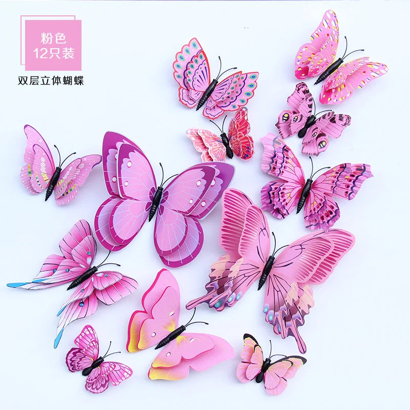 3D Butterfly Wall Stickers Decor Butterflies for Wedding Decoration