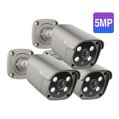 Techage UHD 4K 8MP 5MP Security POE Camera Smart AI Human Detect