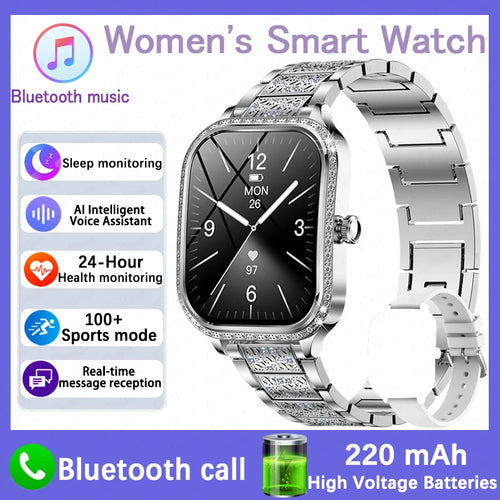 For Xiaomi Huawei New Women Smart Watch Heart Rate Blood Pressure