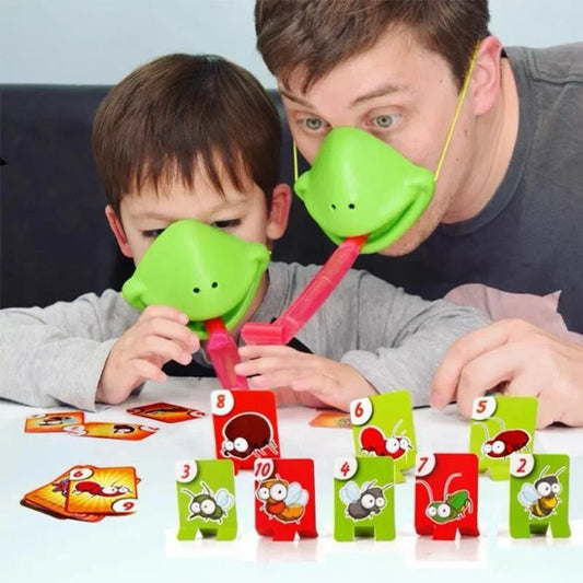 Funny Lizards Mask Toy Frog Tongue-Sticking TikTok Same Two-player
