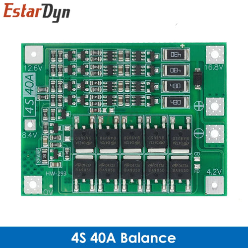 2S 3S 4S 5S Li-ion Lithium Battery 18650 Charger BMS 20A 25A 30A 40A