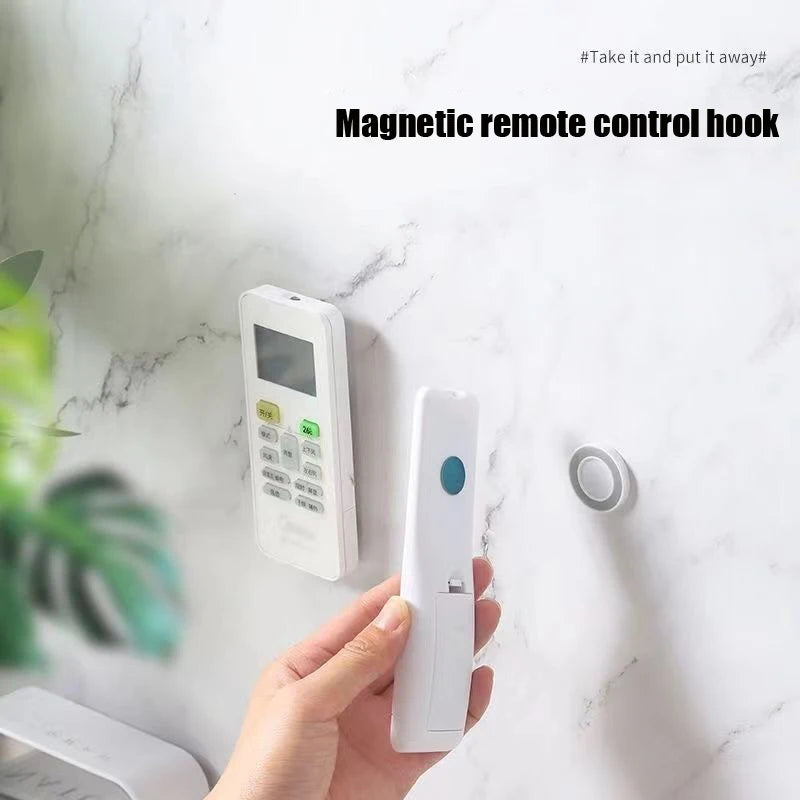 Household Punch-Free Remote Control Magnetic Hook Rack Wall-Mounted