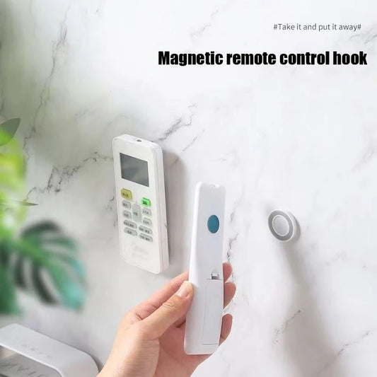 Household Punch-Free Remote Control Magnetic Hook Rack Wall-Mounted