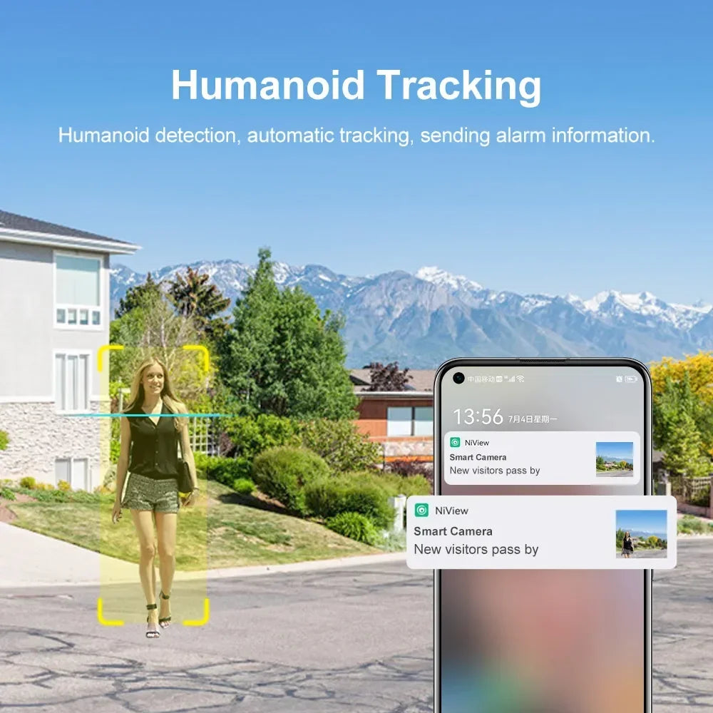 LS VISION 4K 8MP Dual Lens Solar Camera Outdoor 4G/WiFi Dual Screens