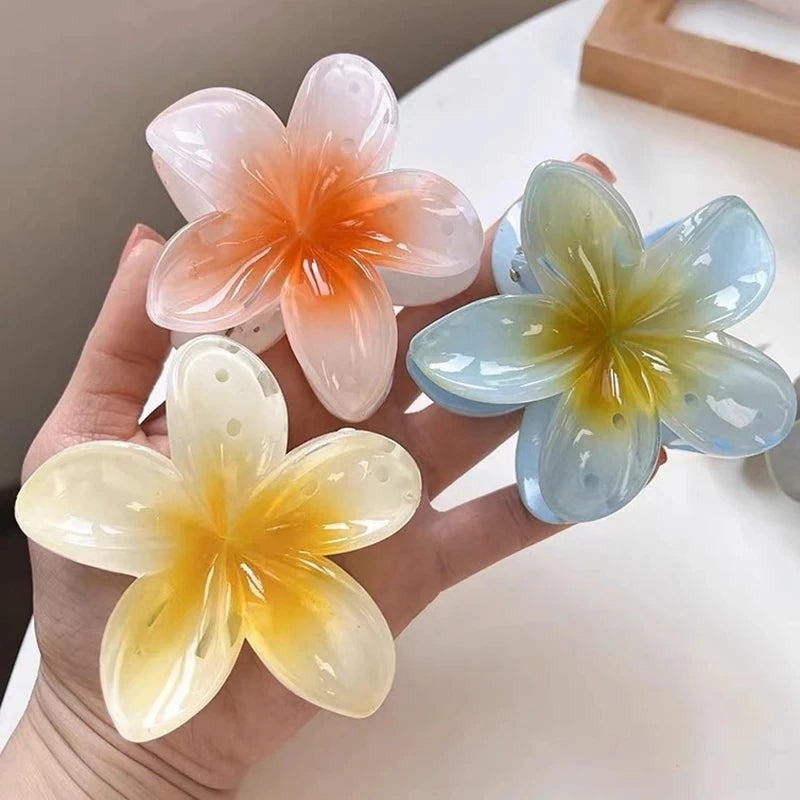 Fashion Egg Flower Hair Clips for Women Bohemia Style Flower Large