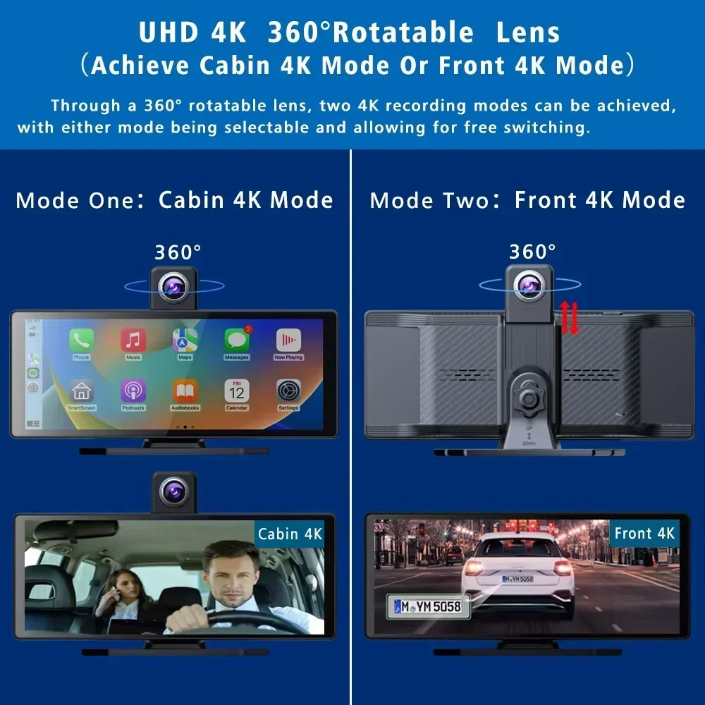 10.26'' Universal Portable Carplay Car Screen Wireless Carplay Screen