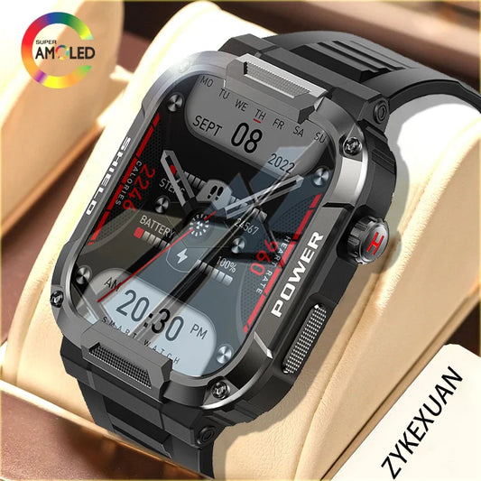 New Smart Watch Men Military Quality Outdoor Waterproof Anti Falling