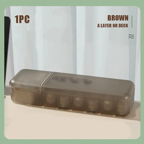 With 7 Compartments Organizer Charger Cord Storage Box Data Cable