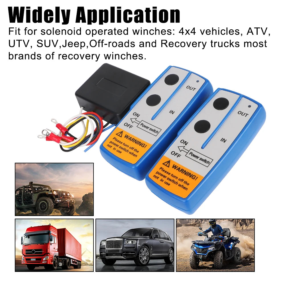12V Trailer Winch Remote Control System Switch Controller For Jeep Off
