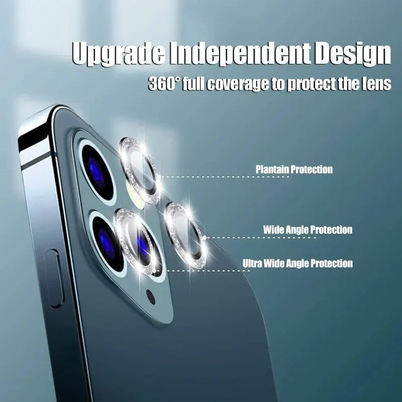 3Pcs Camera Lens Protector For iPhone 11 12 13 14 15 Pro Max Mini