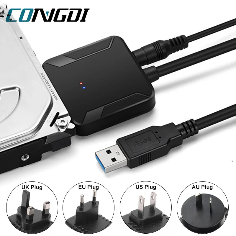 USB 3.0 To Sata 3 Adapter Converter Cable USB3.0 Hard Drive Converter
