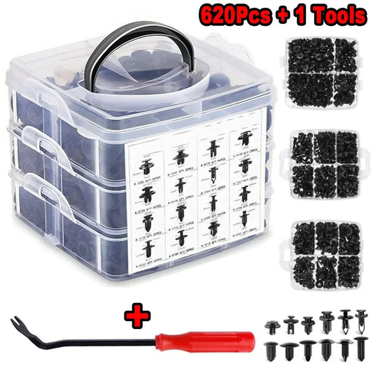 620/100PCS Car Fastening Clip Kit Rivet Cip Panel Decoration Body Push
