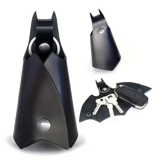 1pc Keychain Pendant PU Leather Car Key Protector Household Anti-lost