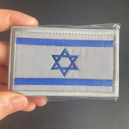 8*5CM/ Israel Flag Patch Clothes Sticker,Fabric Applique Embroidery