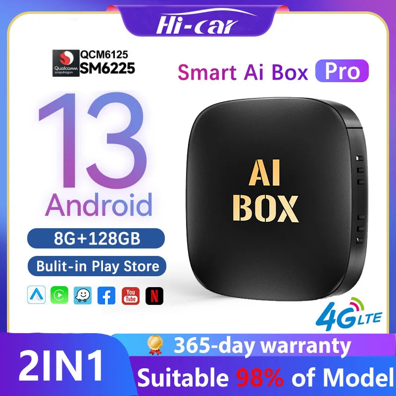 CarPlay Ai Box Android 13 Wired To Wireless CarPlay Android Auto