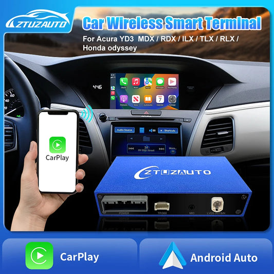 Car Ai Box Wireless Apple Carplay Android Auto For Acura YD3 MDX RDX