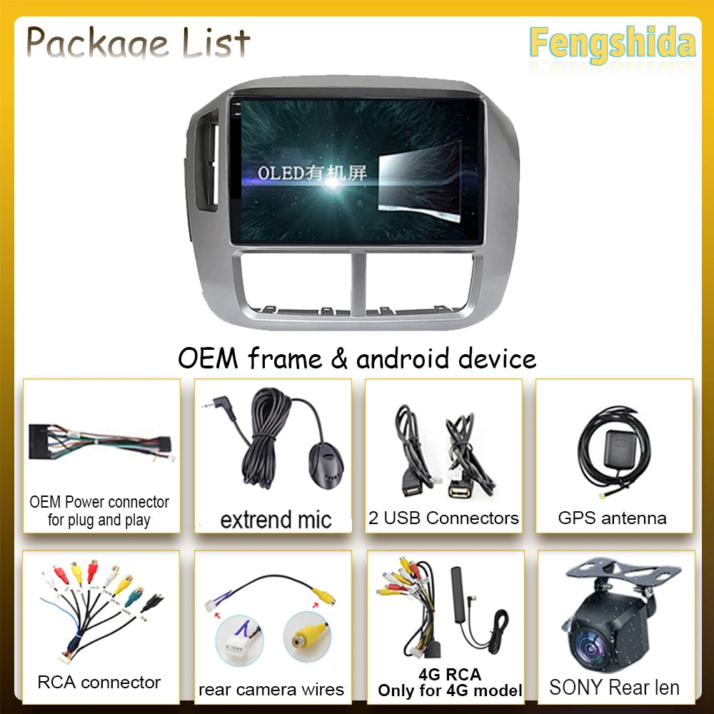 Car Video Android For Honda Pilot 1 2005 - 2008 Auto Radio No 2din