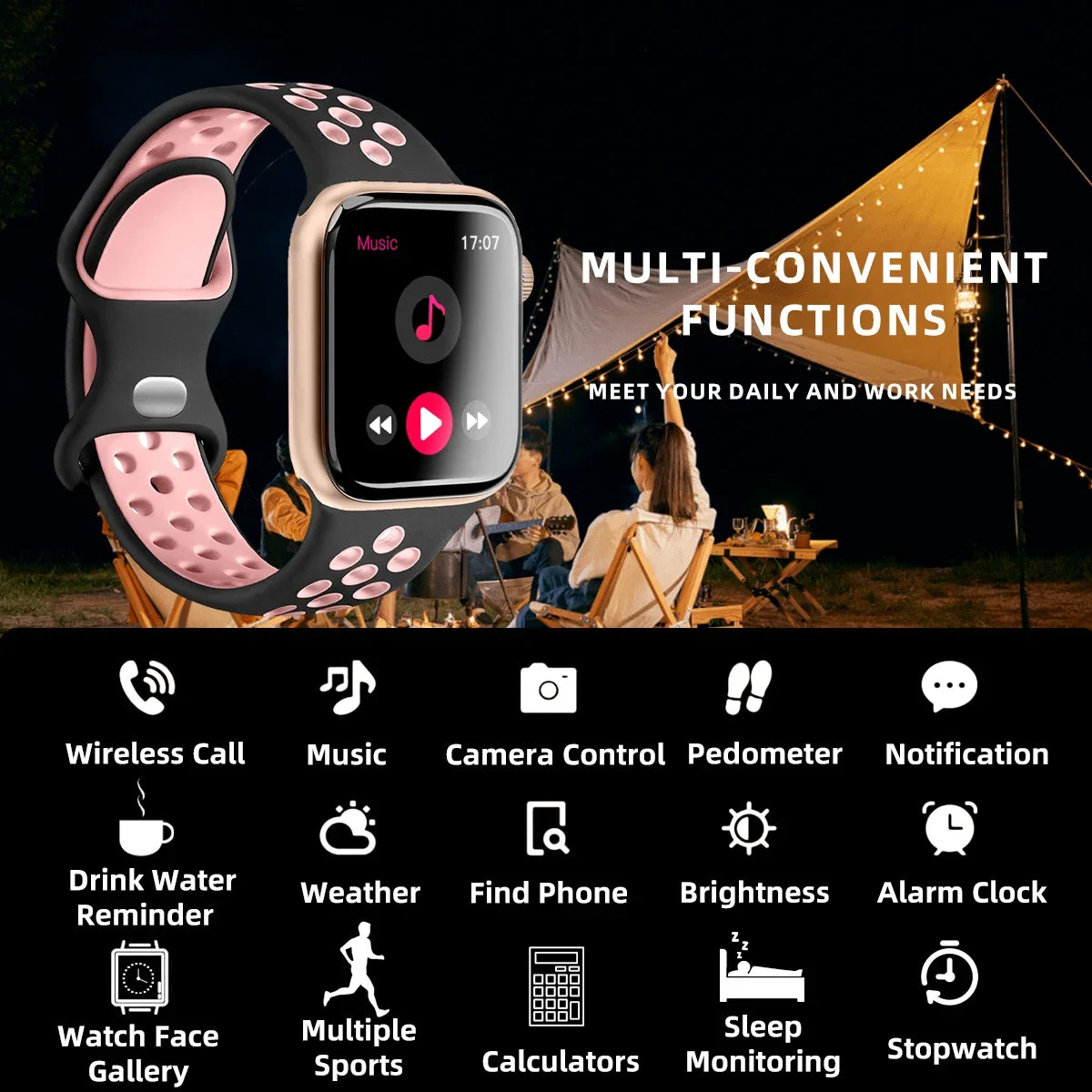 Smart Watch Answer Call Message Music Health Sport Bracelet Fitness