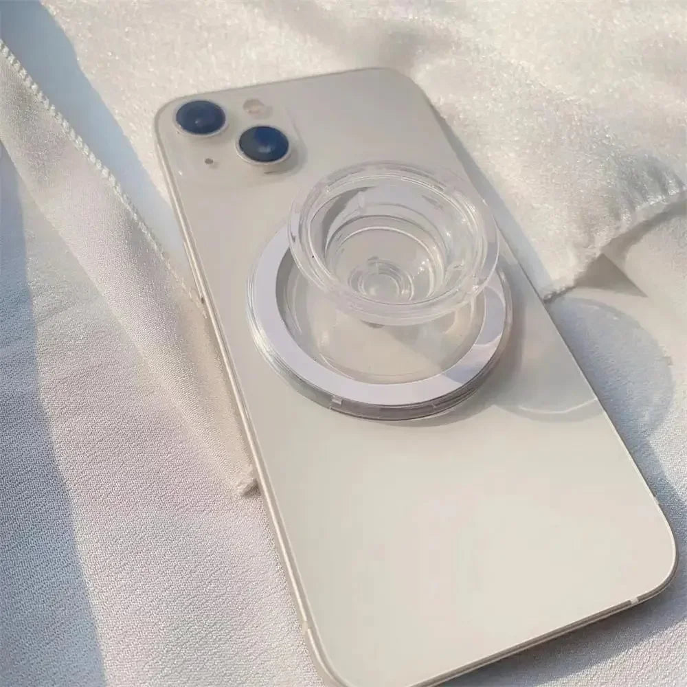 Magnetic Folding Mobile Phone Grip Holder Socket Pocket Support for