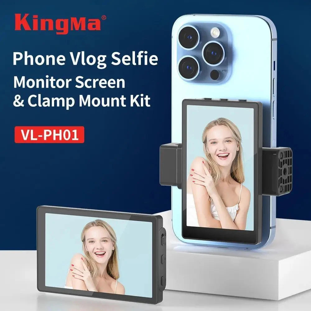 Kingma Smartphone Vlog Selfie Monitor Screen Magnetic Using Phone Rear