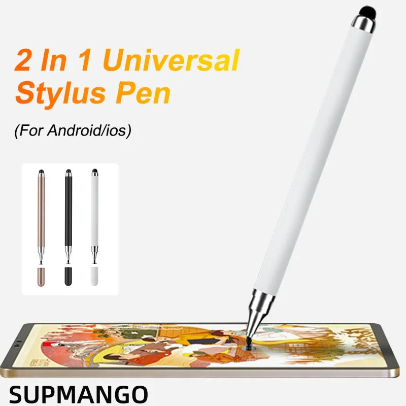 Two-In-One Capacitive Pen Suitable For All Mobile Phones And Tablets