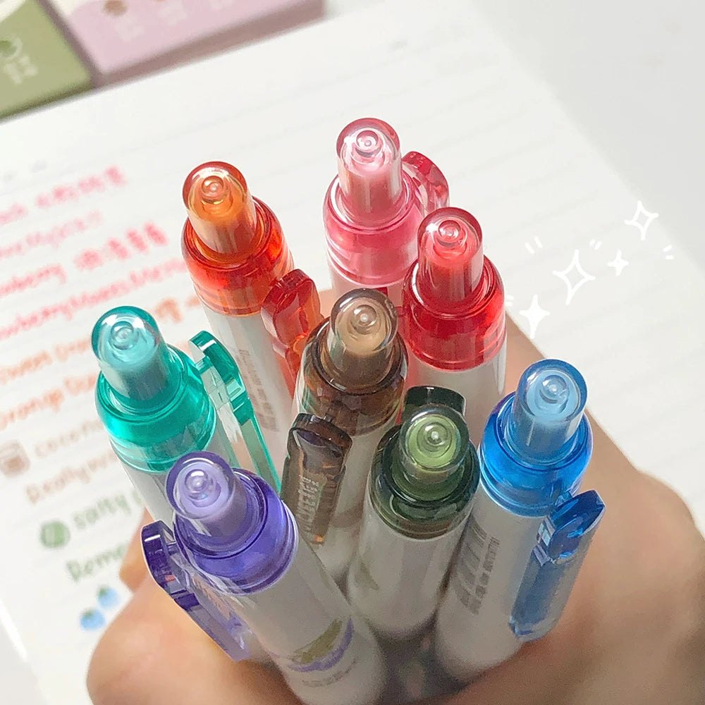 Creative 3D Fruit Scent Colored Gel Pens 0.5mm Smooth Writing School