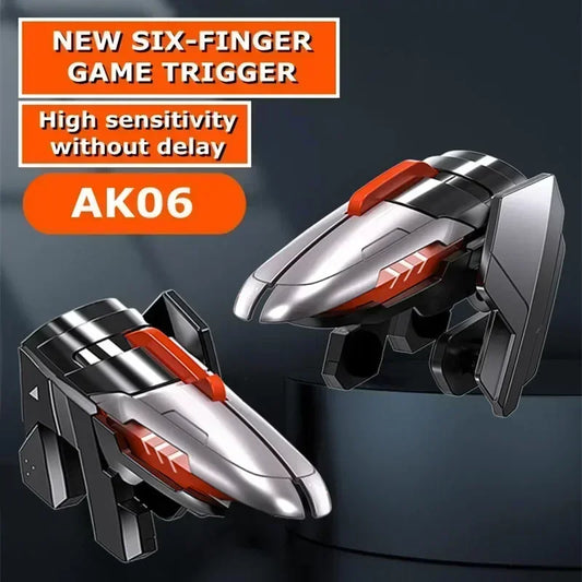 MEMO 6 Finger Mobile Phone ABS Game Trigger AK06 for PUBG Aim Shooting