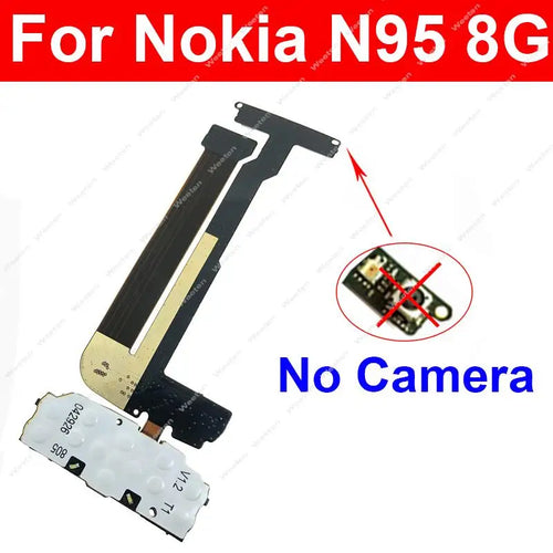 LCD Screen Flex Cable For Nokia N95 2GB 8GB Keypad PCB Flat with Front