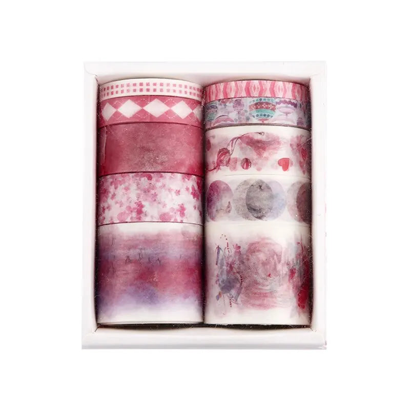 10 Rolls/box 11 Models Washi Tape Cute Illustration Style Decorative