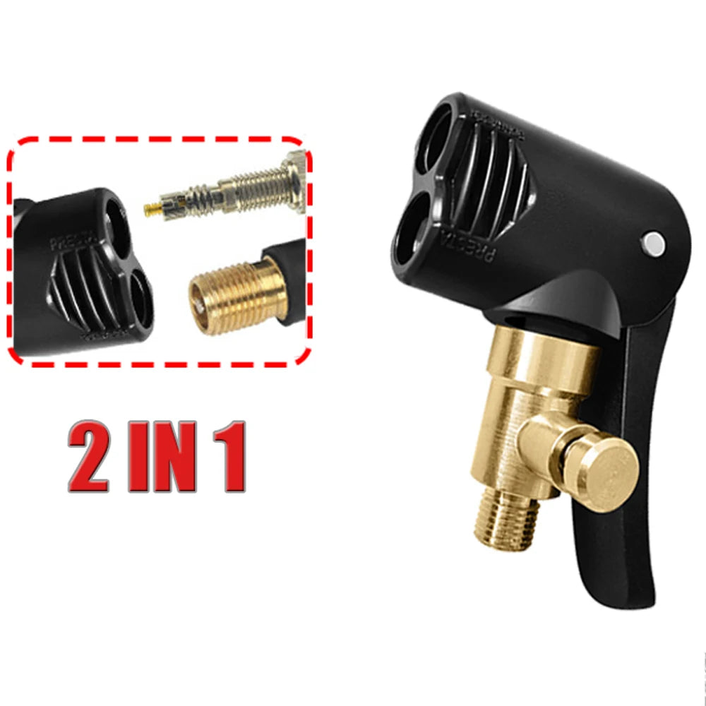 1Pcs New Car Tire Air Chuck Inflator Pump Valve Connector Clip-on