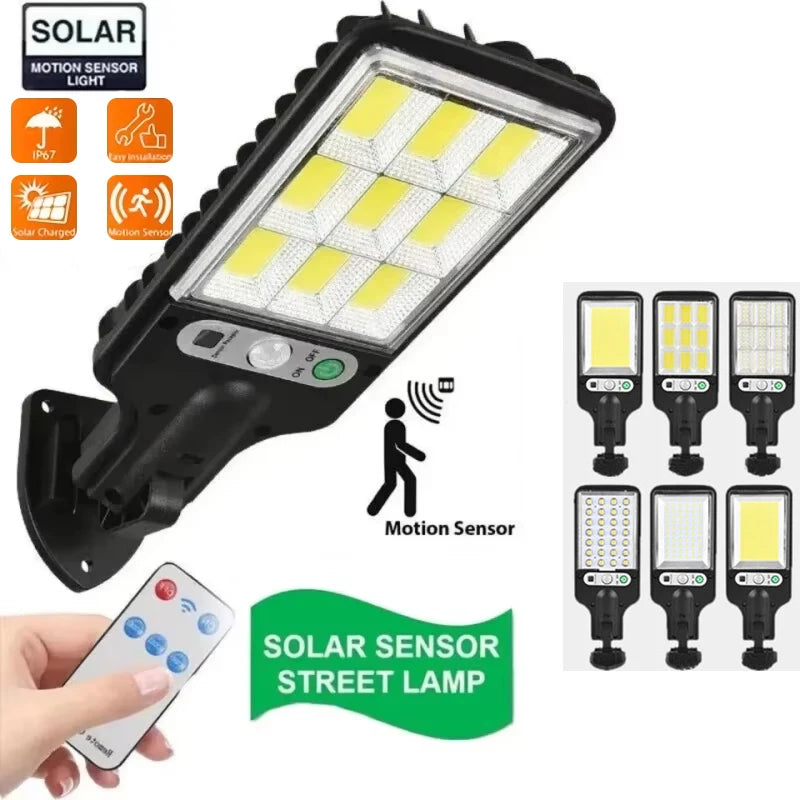 108COB Sensor Street Lamp 3 Light Modes Outdoor Waterproof Security