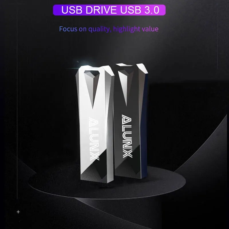 ALUNX USB 3.0 Pendrive 64Gb Memory Stick 32Gb 4Gb Metal Usb Flash