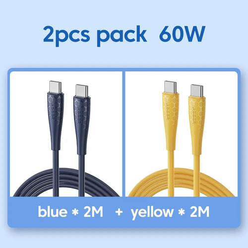 Toocki 2 Pack 100W USB C Cable Type C For Xiaomi Pro Realme Redmi Note